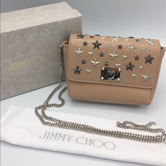 Jimmy Choo Handbags - Jimmy Choo Leather Mini Metal Star Convertible Bag